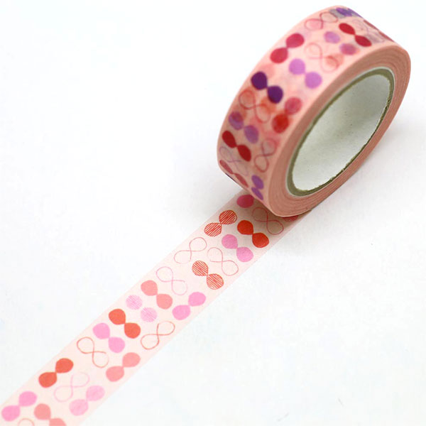 乐天商城 - マスキングテープ SAIEN 彩宴 カミイソ産商 オリジナルシリーズ ねじねじ UR-0068 15mm×10m