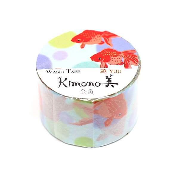 ★最終SALE★ マスキングテープ kimono美 カミイソ産商 遊 レトロモダンタイプ 金魚 ...
