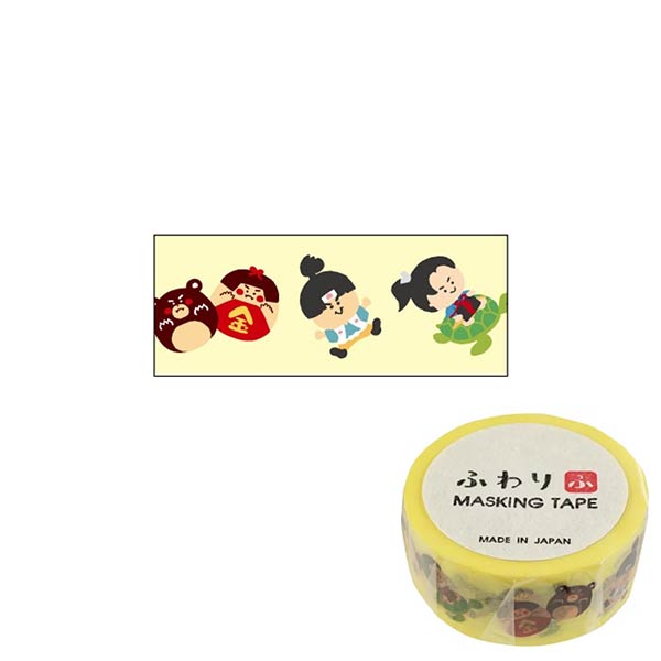 マスキングテープ フロンティア ふわり 3人の太郎 ALL47001 18mm×7m