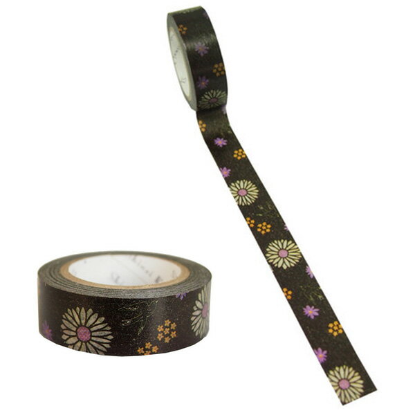 【楽天スーパーセール限定特価】マスキングテープ シール堂 シンジカトウ Shinzi Katoh flower フラワー6 15mm×10m ks-mt-100...
