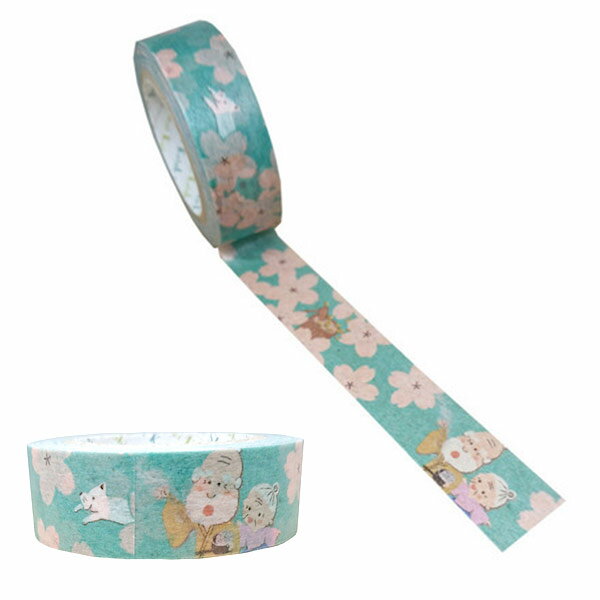 【楽天スーパーセール限定特価】マスキングテープ シール堂 シンジカトウ Shinzi Katoh 日本昔話 花咲か爺さん 15mm×10m ks-mt-1033...