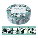 マスキングテープ ワールドクラフト WORLD CRAFT アニマル panda MT15-035 (15mm×7m)
