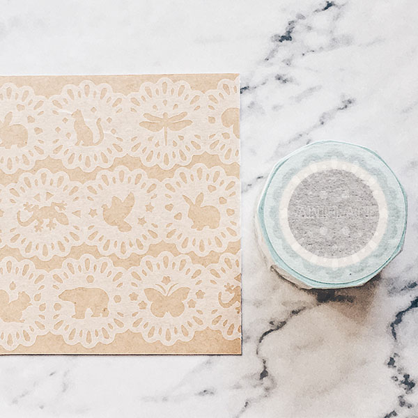 マスキングテープ 自己印 Ani Lace 白 33mm×5m ZCI 3301175 台湾マスキングテープ 手帳デコレーション