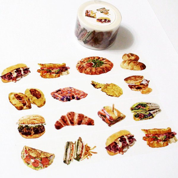 マスキングテープ 麒麟創意 Watercolor Gourmet 25mmx10mマスキングテープ 手帳デコレーションのサムネイル