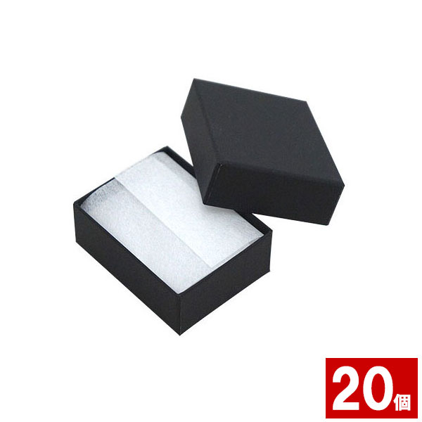 ジュエリーケース アクセサリーケース フリータイプ (紙製) 1B RE87 黒 20個セット まとめ買い