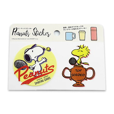 【楽天スーパーSALE限定特価】シール S&C SNOOPY スヌーピー 幅広 耐熱耐水ステッカー テニス PKS195