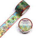 マスキングテープ SAIEN 彩宴 カミイソ産商 ラパンの世界旅行 スペイン「バルセロナ」 TR-3008 25mm×5m
