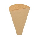 製菓資材 HEIKO クレープ三角袋 未晒無地 ミシン目入り 100枚