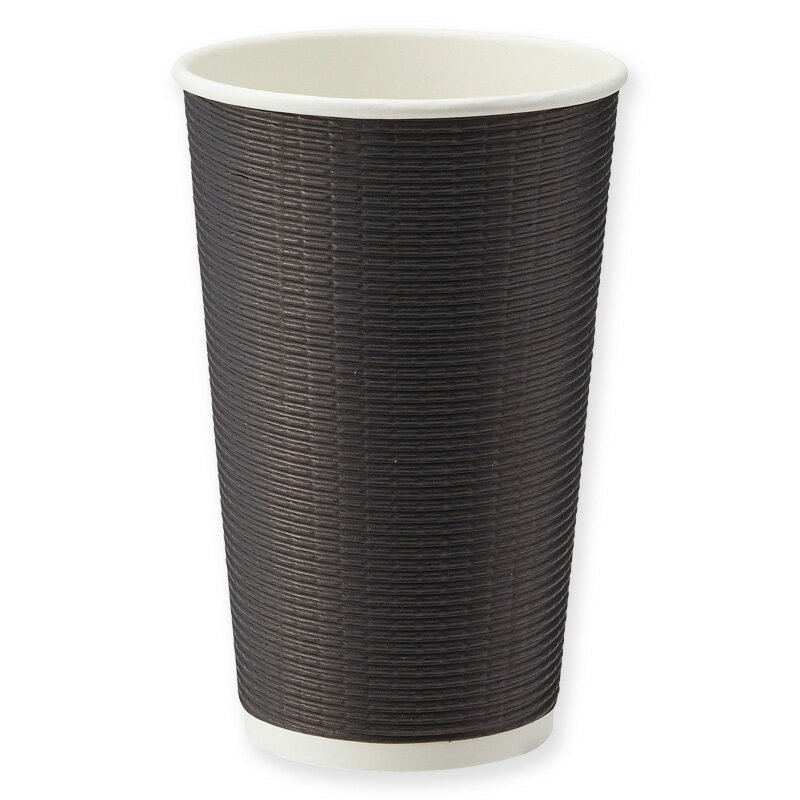 エコブラック断熱カップ 16オンス 約480ml ブラック 25個