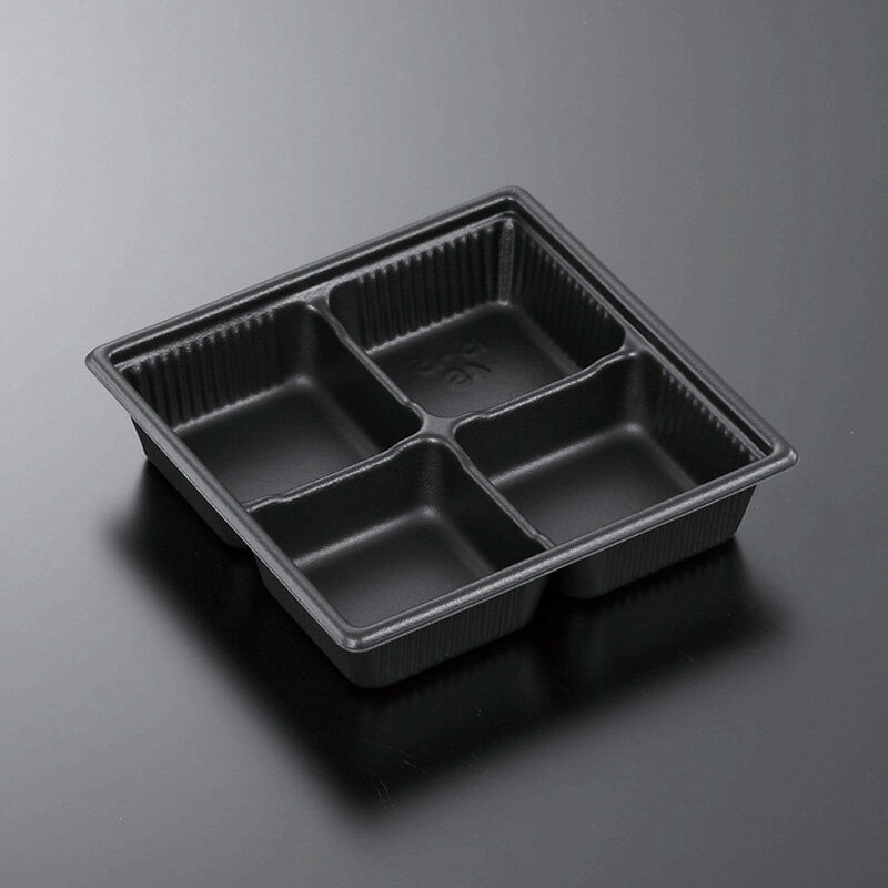 中央化学 惣菜容器 SDキャセロ 15-15 4S 本体 黒 50枚