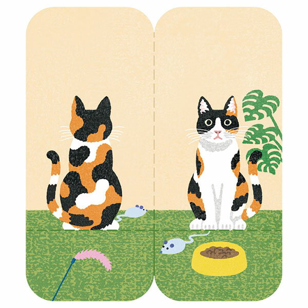 【楽天スーパーセール限定特価】付箋 KING JIM キングジム フタマタフセン イラストタイプ ネコ 3560-002 30枚入