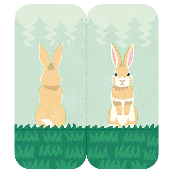 【楽天スーパーセール限定特価】付箋 KING JIM キングジム フタマタフセン イラストタイプ ウサギ 3560-003 30枚入