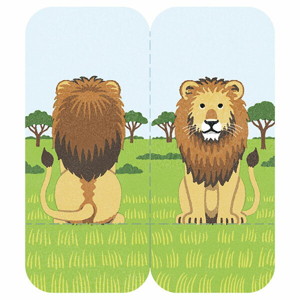 【楽天スーパーセール限定特価】付箋 KING JIM キングジム フタマタフセン イラストタイプ ライオン 3560-006 30枚入