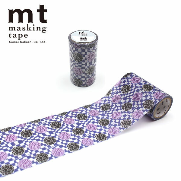 マスキングテープ mt カモ井加工紙 mt × SOU・SOU 霰に華紋 MTPOCT004 75mm×5m