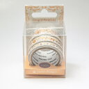 マスキングテープ ROUND TOP 丸天産業 ラウンドトップ yano design マルチマスキングテープ 箔押し feminine Drop:3 PinkGold YD-MK-134