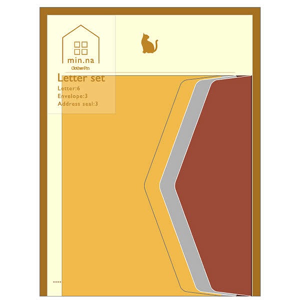 【楽天スーパーセール限定特価】レターセット クローズピン Clothes-Pin みんなの文具 レターセット Cat ねこ LS14638 手紙 便箋 封筒 メ...