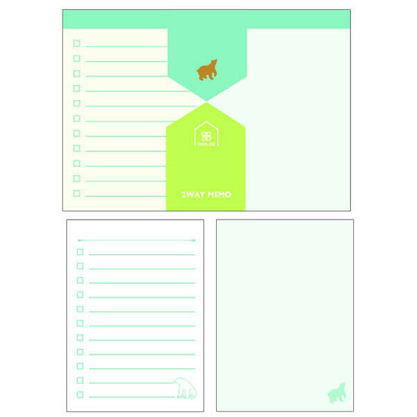 【楽天スーパーセール限定特価】メモ Clothes-Pin クローズピン みんなの文具 2wayメモ Todoリスト フリーメモパッド Polar bear し...