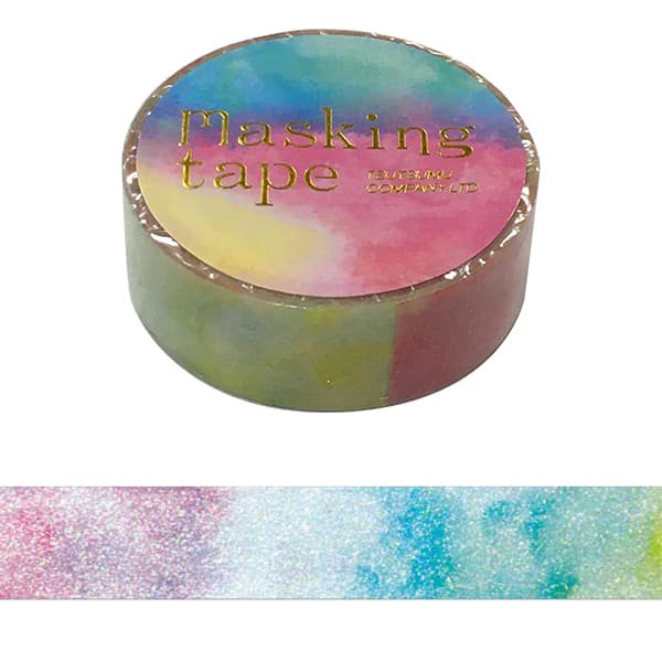 マスキングテープ 包む グリッターウォーターカラーシリーズ TM046 SPB 15mm×3m