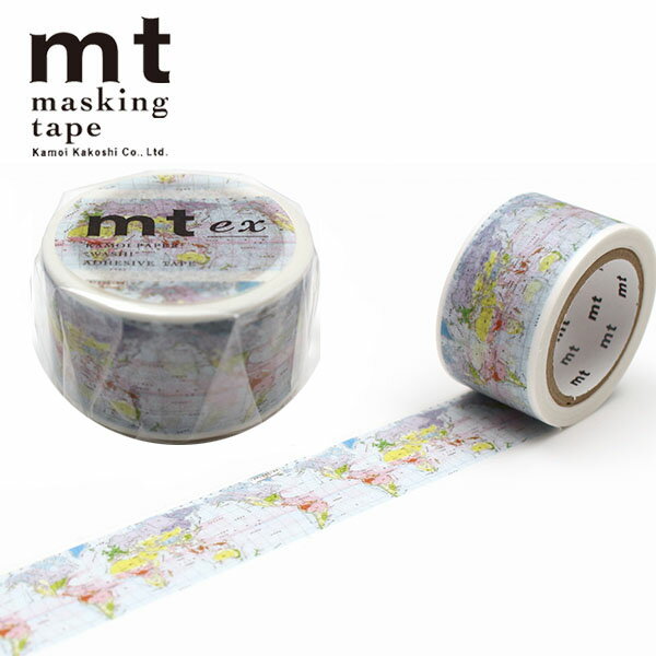 【楽天スーパーセール限定特価】マスキングテープ mt カモ井加工紙 mt ex 1巻 世界の気候と海流 25mm×7m MTEX1P205