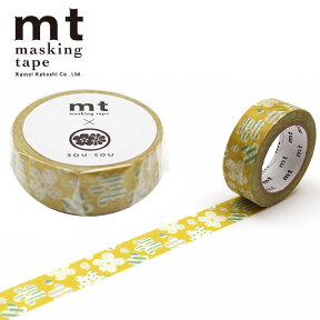 【楽天マラソンSALE10％OFF】マスキングテープ mt カモ井加工紙 mt×SOU・SOU はじける MTSOU17 15mm×7m