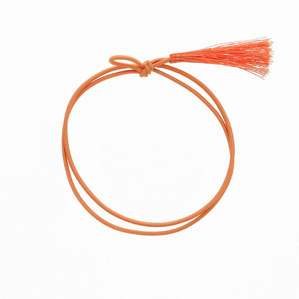 カラーゴム 彩ゴム房 2重 片花結び 58cm オレンジ 50本