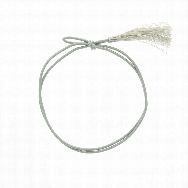 カラーゴム 彩ゴム房 2重 片花結び 58cm グレー 50本