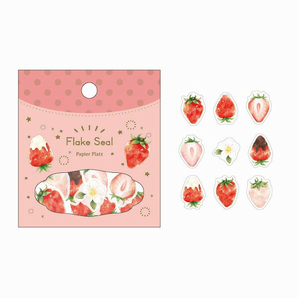 フレークシール PAPIER PLATZ パピアプラッツ moriyue Strawberry 50-625