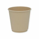 紙コップ バガス二重断熱カップ PLAコート 10オンス(300ml) 90mm口径 25個