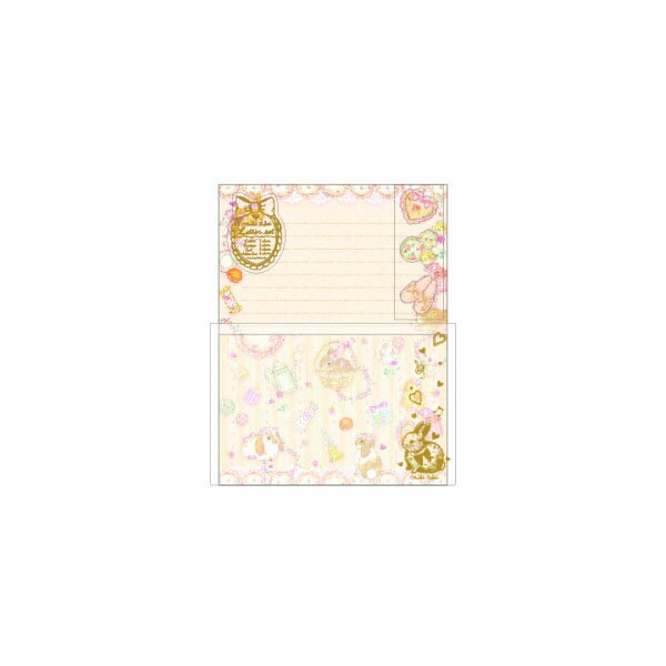 【楽天スーパーセール限定特価】レターセット クローズピン Clothes-Pin たけいみき ラビットルーム LS15590 手紙 便箋 封筒 メッセージ