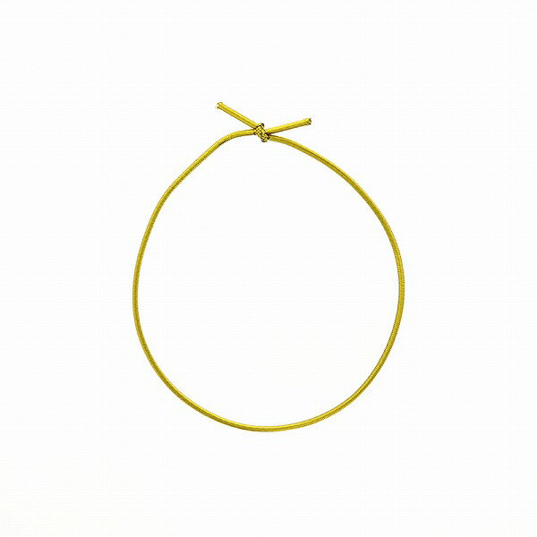 カラーゴム 1本丸金ゴム 青金25cm 折径10.5cm