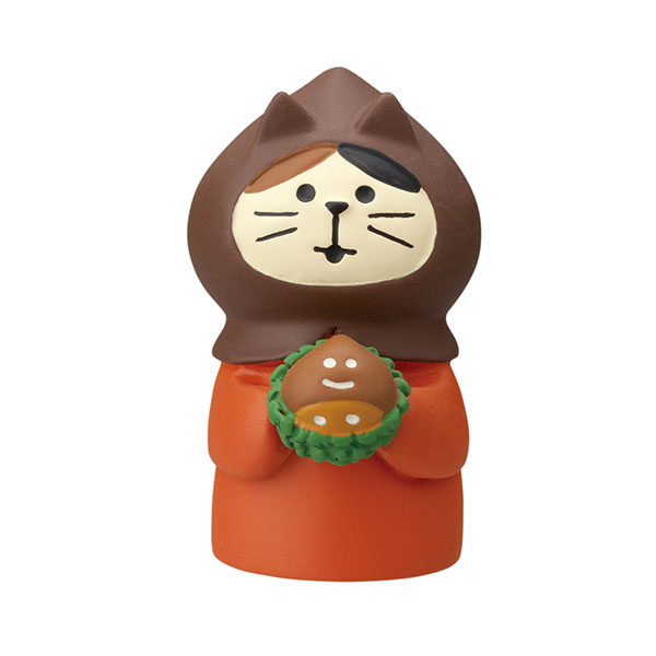 ディスプレイ デコレ DECOLE コンコンブル concombre みのりの秋 ねこずきん 和栗 ZCB-86881