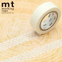 マスキングテープ mt カモ井加工紙 mt1P deco 1巻 ドット・ ホワイト 15mmx7m MT01D367R 白