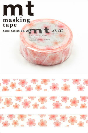 マスキングテープ mt カモ井加工紙 mt ex 1巻 さくら(桜) 15mmx7m MTEX1P85R