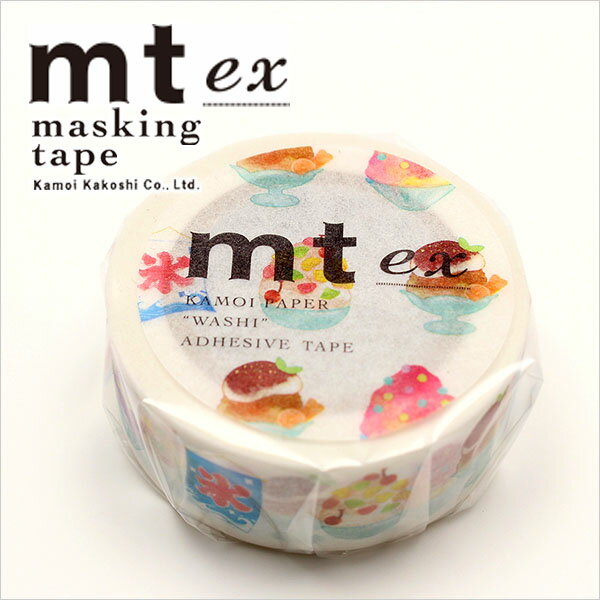 マスキングテープ mt カモ井加工紙 mt ex 1巻 かき氷 18mmx7m MTEX1P151R