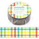 クリアテープ ワールドクラフト WORLD CRAFT POPPiE Colorful POP-CT15-006 15mm×5m