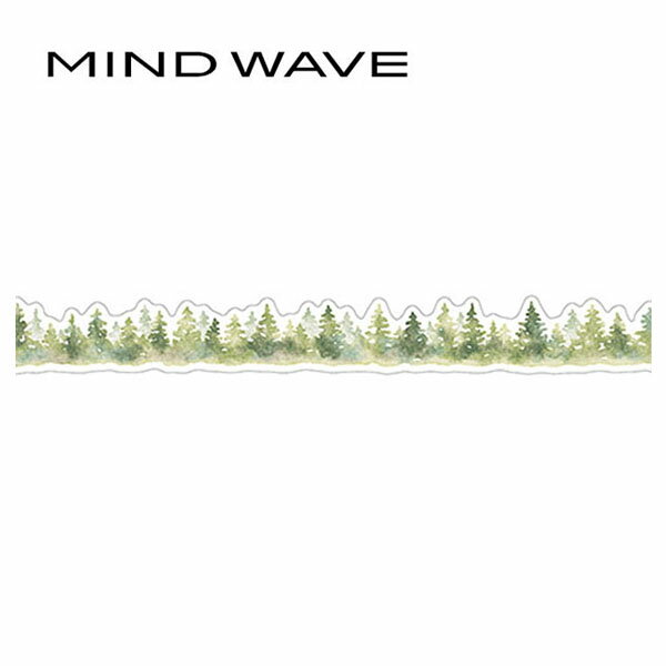 マスキングテープ マインドウェイブ MIND WAVE ダイカットパレットシリーズ 木々 95208 18mm×5m