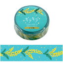 マスキングテープ ワールドクラフト WORLD CRAFT キラキラ Mimosa KRMT15-036 15mm×5m