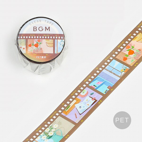 クリアテープ 透明 PET BGM ビージーエム Special スペシャル フィルム・胡桃 BM-C...