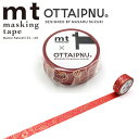 マスキングテープ mt カモ井加工紙 mt × OTTAIPNU オッタイピイヌ 箔押しテープ amagaeru MTOTTA09 15mm×3m