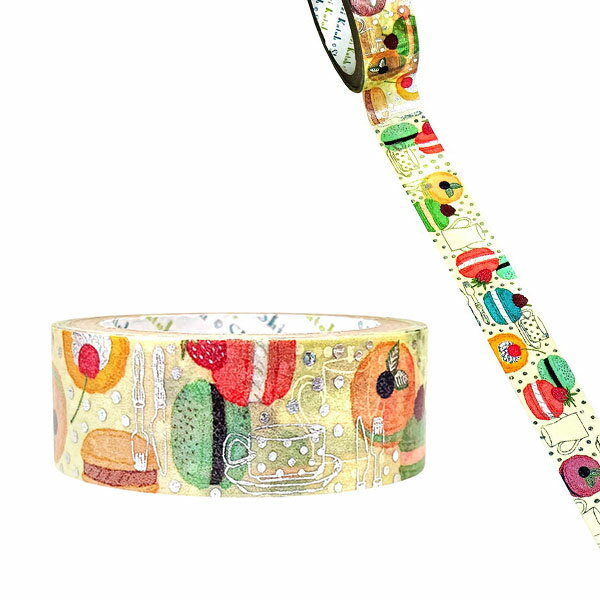 マスキングテープ シール堂 シンジカトウ Shinzi Katoh きらぴかマスキングテープ 15mm×3m マカロン2 k..