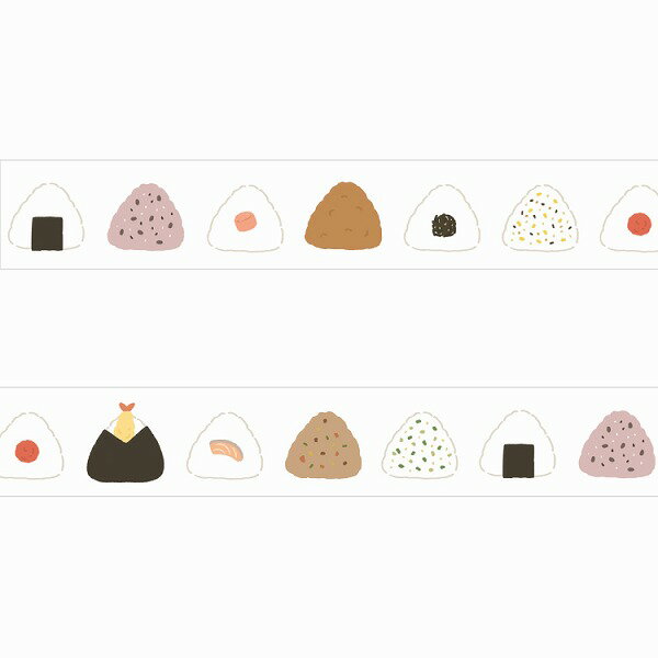 マスキングテープ PAPIER PLATZ パピアプラッツ クレス おにぎり 72-002 15mm×10m