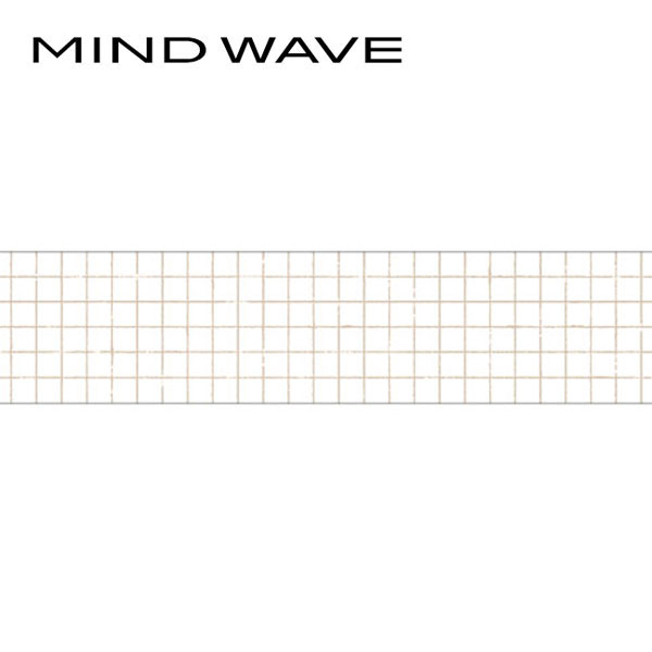 クリアテープ 透明テープ マインドウェイブ MIND WAVE グリッドパターン 95191 30mm×3m