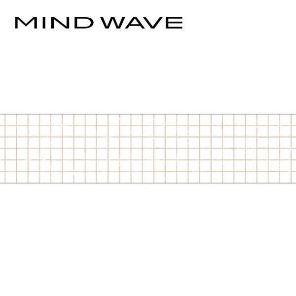 クリアテープ 透明 PET マインドウェイブ MIND WAVE 30mm×3m グリッドパターン 95191