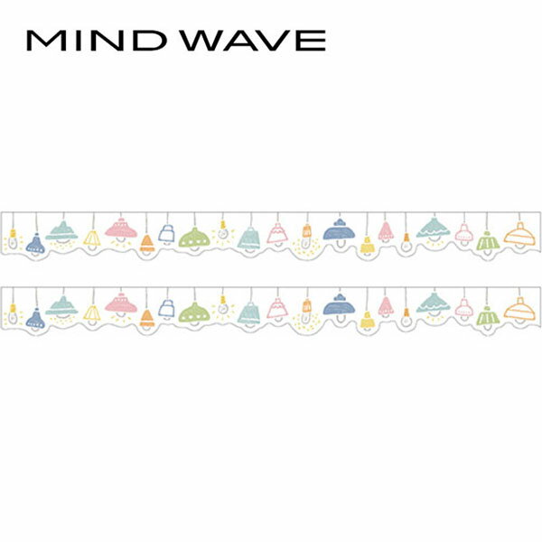 マスキングテープ マインドウェイブ MIND WAVE ダイカット ほっこりシリーズ ライト 95202 18mm×5m
