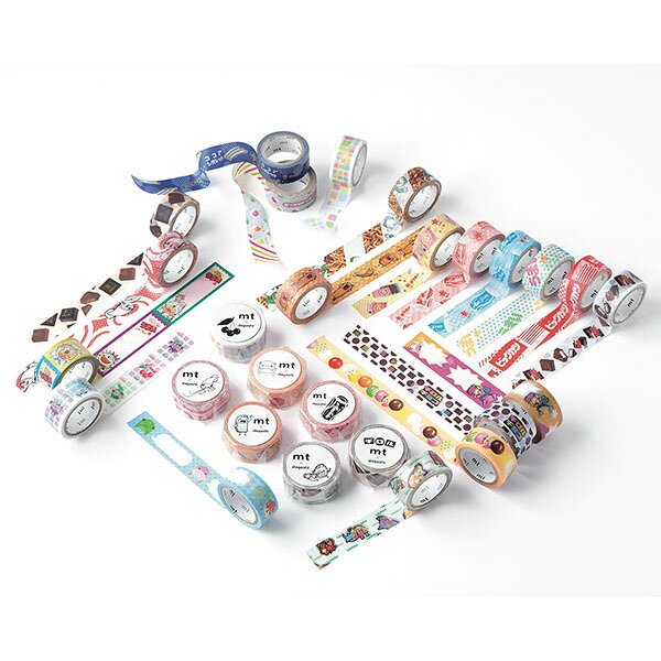 【楽天スーパーセール限定特価】マスキングテープ mt カモ井加工紙 mt × 駄菓子 共親製菓 さくらんぼ餅パターン MTDAGA001 15mm×3m wrapping-10095415 シモジマラッピング倶楽部 サンプル画像3