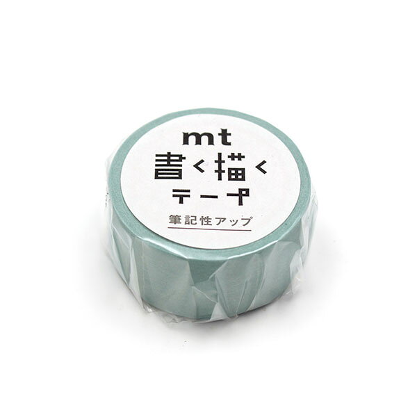 マスキングテープ mt カモ井加工紙 1P 書く描くテープ パステルグリーン MTKAKU02 幅20mm×長さ7m wrapping-10095478 シモジマラッピング倶楽部 サンプル画像2