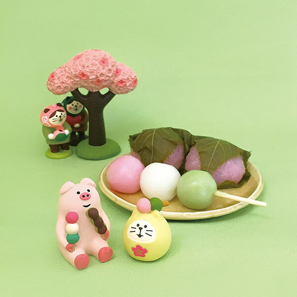 ディスプレイ デコレ DECOLE コンコンブル concombre うれしめでたし桜咲く春の日 ZSA-62789R お花見どろぼう猫 [2]