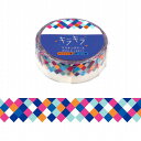 マスキングテープ ワールドクラフト WORLD CRAFT 箔押し キラキラ Geometric Square KRMT15-056 15mm×5m
