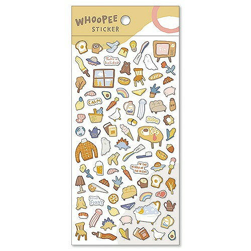 シートシール マインドウェイブ MIND WAVE ウーピー ステッカー ちゃいろ 81598 手帳シール