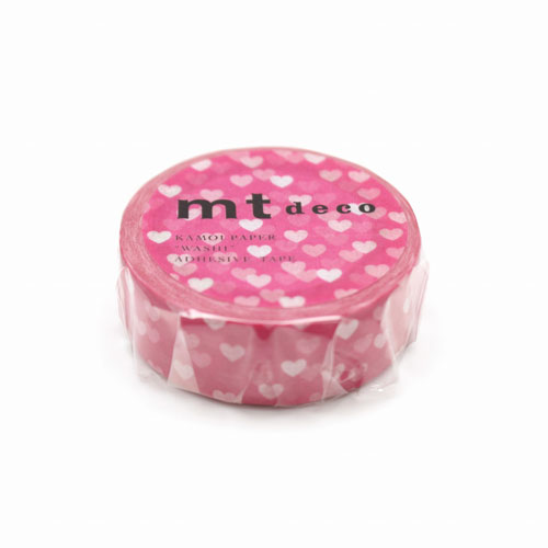 マスキングテープ mt カモ井加工紙 mt1P deco 1巻 ハート・スポット 15mmx7m MT01D...